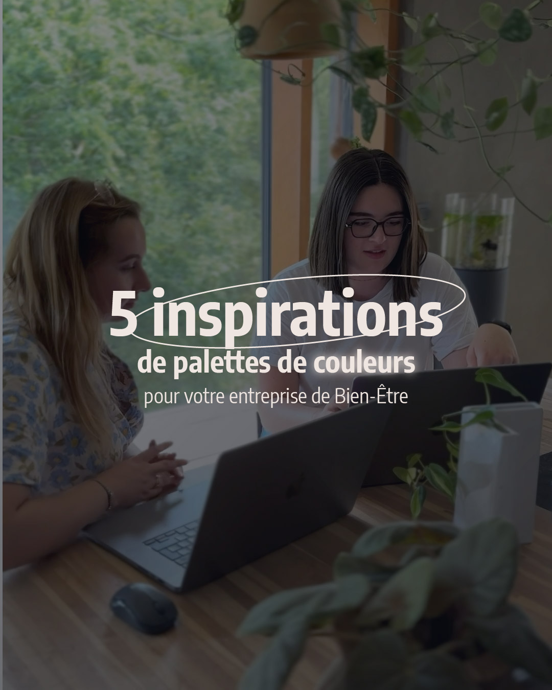 5 palettes de couleurs pour votre entreprise de bienêtre Lunéa Studio — free download