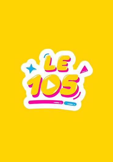 Le 105, création de l'identité visuelle par l'agence graphique Lunéa Studio. Basé à Rennes et Brest