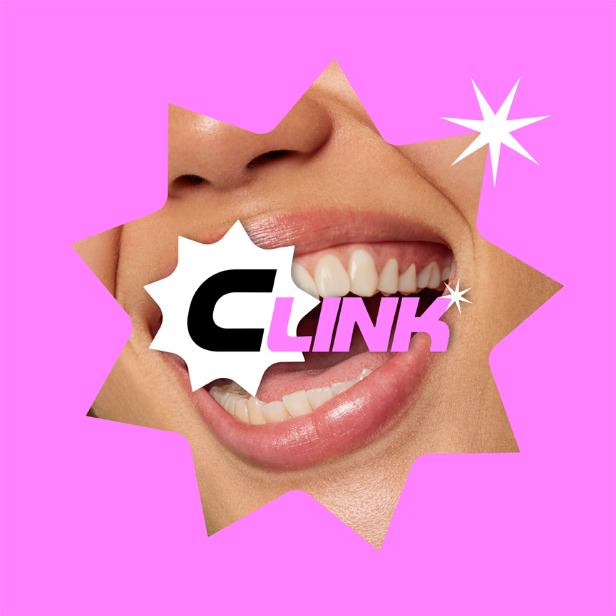 Clink est une marque de dentifrice interactive offrant des produits colorés et une application mobile pour suivre l'hygiène bucco-dentaire. Projet créé par Lunéa Studio agence graphique pour la santé, le bien-être et la cosmétique. Identité visuelle, packaging, webdesign, site, application.