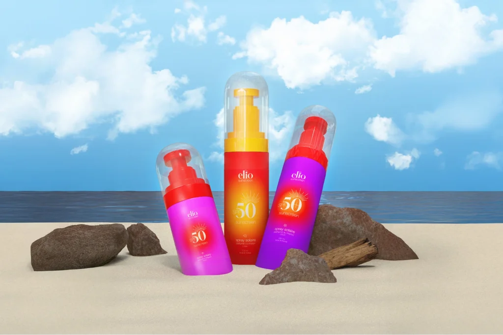 Elio, une marque de soins solaires inspirée par la lumière et la chaleur du soleil. Notre identité visuelle, empreinte de dynamisme et de couleurs vibrantes, capture l'énergie des beaux jours. Lunéa Studio agence graphique pour la santé, le bien-être et la cosmétique. Identité visuelle, packaging, vidéo publicitaire