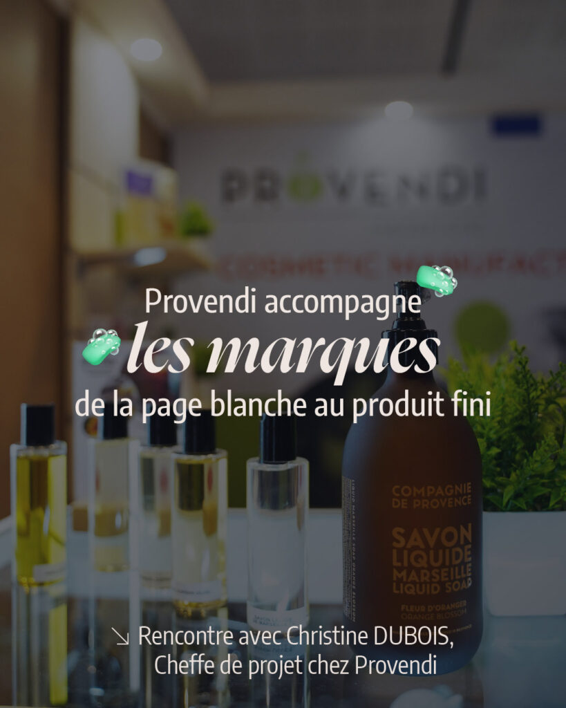 Interview de Lunéa Studio avec Christine DUBOIS du Laboratoire Provendi au salon Cosmetic 360. laboratoire cosmétique français, création de marque de savon, formulation skincare éco-responsable, production cosmétique en France