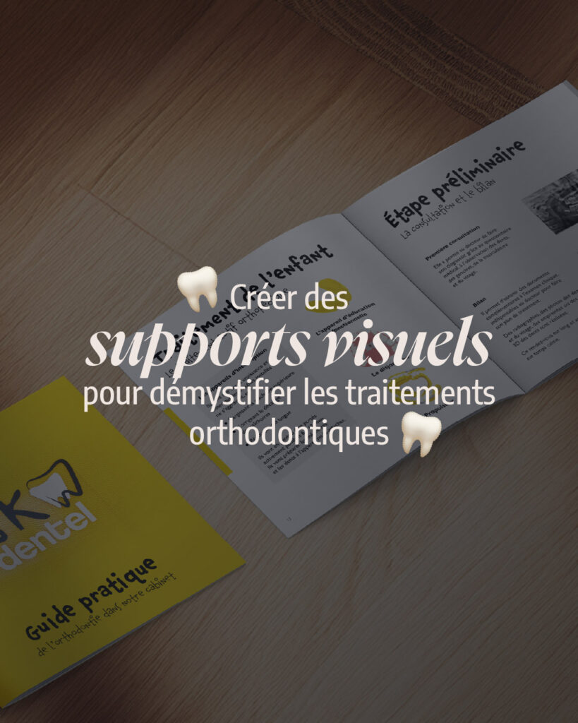 Découvrez comment des supports éducatifs pour orthodontistes, des infographies pour dentistes et des illustrations pédagogiques peuvent aider à démystifier les traitements orthodontiques, à réduire l’anxiété des patients et à améliorer leur expérience. Lunéa Studio vous guide pour créer des visuels efficaces et adaptés à votre pratique.