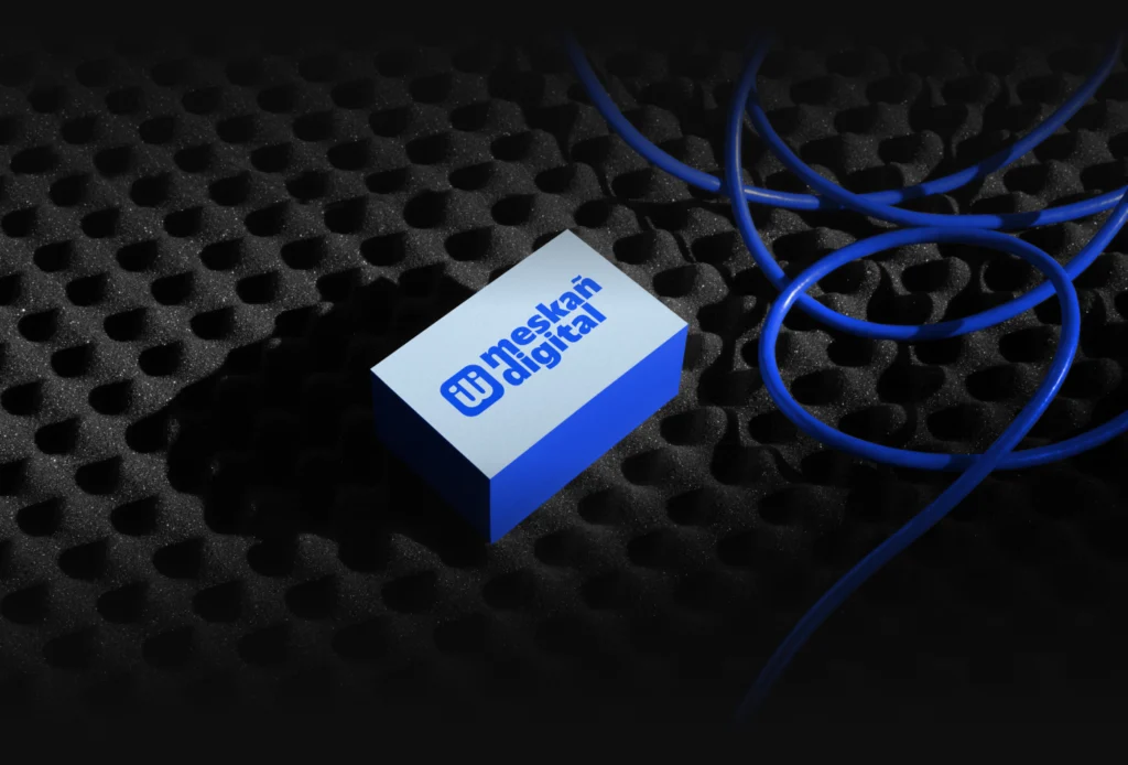 lunea studio agence graphique projet client meskan digital carte de visite