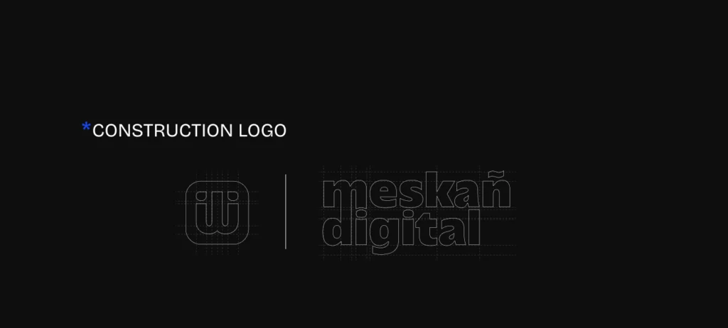 lunea studio agence graphique projet client meskan digital construction logo