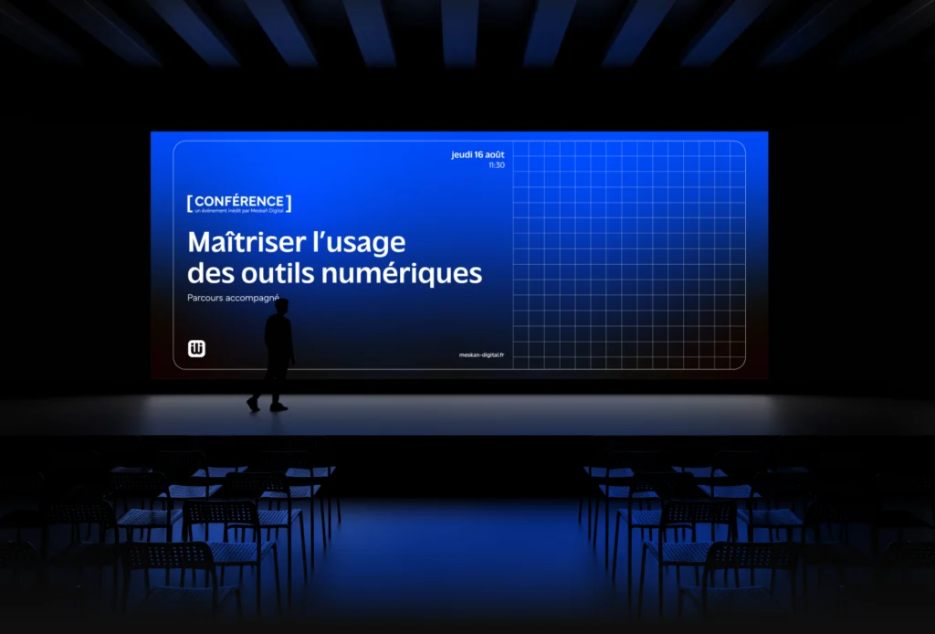 lunea studio agence graphique projet client meskan digital visuel conference