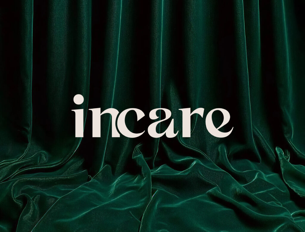 Logo INCARE, refonte d’identité visuelle pour une agence de marketing spécialisée en cosmétique