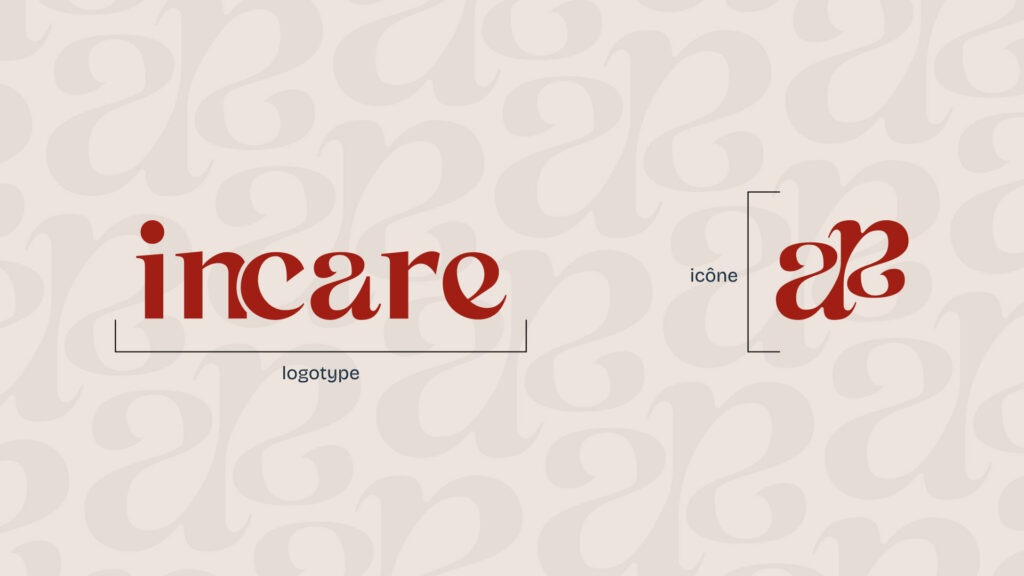 lunea studio agence graphique projet client incare prensation identite visuelle marketing cosmétique