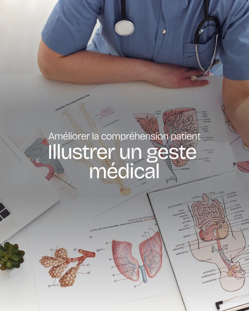 lunea studio illustrer geste médical